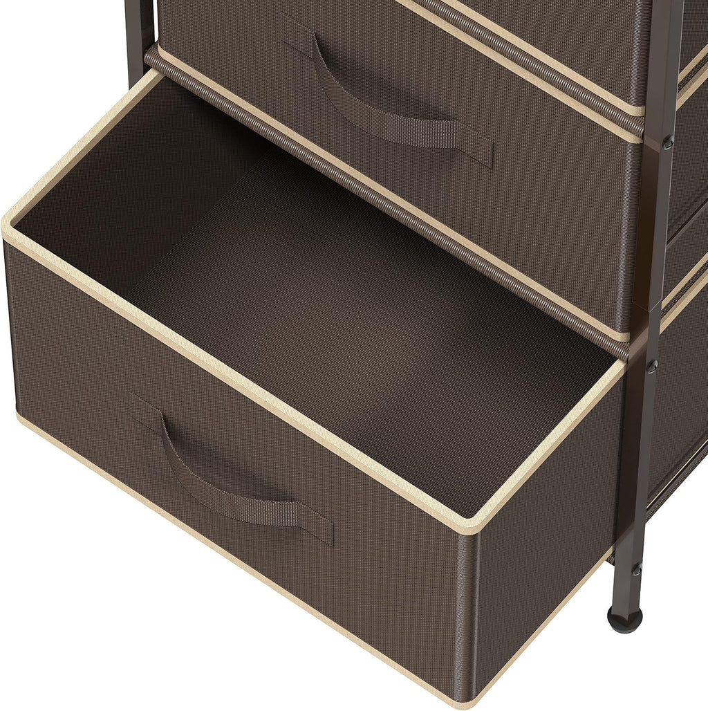 Brown Wood Top 3 Drawer Nightstand Dresser