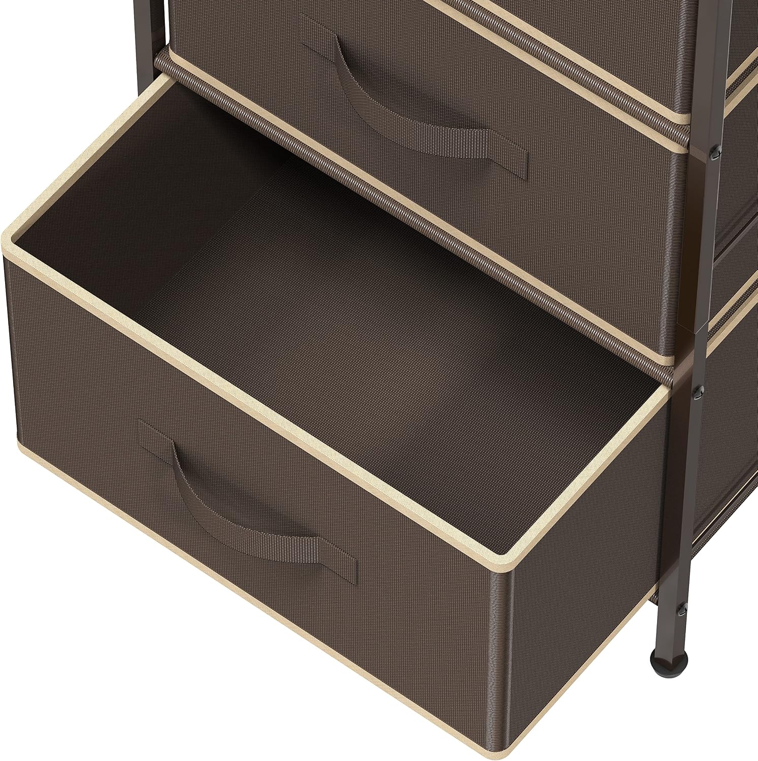 Brown Wood Top 3 Drawer Nightstand Dresser
